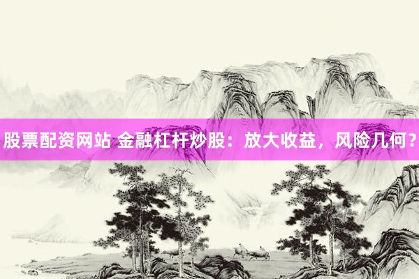 股票配资网站 金融杠杆炒股：放大收益，风险几何？