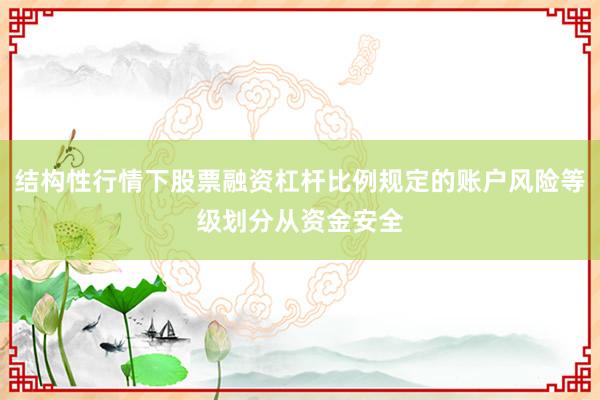 结构性行情下股票融资杠杆比例规定的账户风险等级划分从资金安全