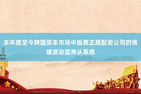 本年度至今跨国资本市场中股票正规配资公司的情绪波动监测从系统